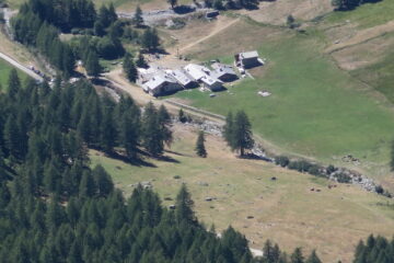 il punto di partenza visto dall'alto