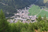 il villaggio di Cogne salendo verso la Tsaplana