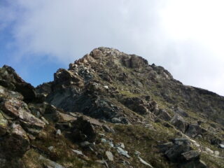 L'ultimo, ripido tratto prima della vetta.