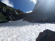 Nevaio sotto il colle superiore.
