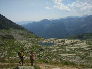 Lago di Vercellina dal colle della Crocetta
