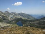 Lago Fertà e lago di Unghiasse dal colle della Terra Fertà