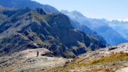 Tratti pedalabili della cresta verso il col tsa seche
