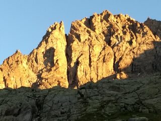 La parete ai primi raggi