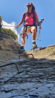 Cri al passaggino accanto alla cascata