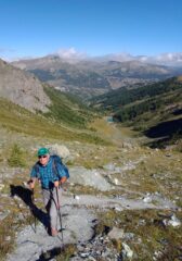 In salita verso il Passo S. Giacomo