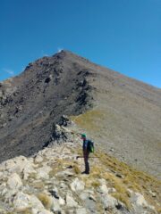 dal colletto della Rognosa, verso il ripido tratto finale
