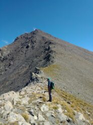 dal colletto della Rognosa, verso il ripido tratto finale