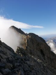 Vista sulla cresta che porta alla Cima Sud