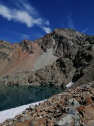 23/8/2020, Lac Gelé e vetta dell'Emilius sullo sfondo