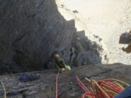 Andrea sull' 8avo tiro (6b).