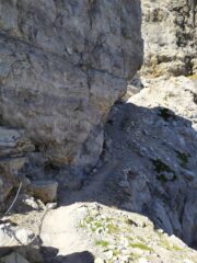 Tratto attrezzato con catene