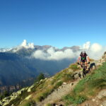 Tratto ciclabile dopo il ripidone del Selleries