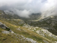 Quasi in piano scendendo verso la Chiusetta