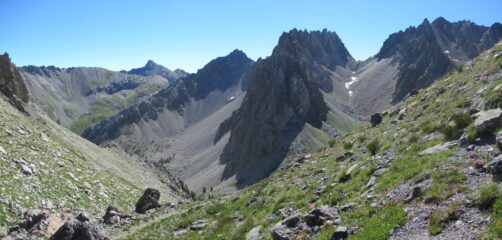 Panorama dalla Colletta Vittorio sullo sfondo colle Oserot