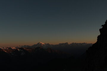 Alba sul massiccio del Bianco