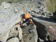 Qualche tratto di facile arrampicata