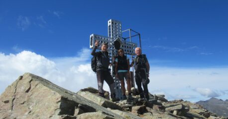 Con Graziella e Sergio in cima