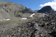Il valloncello di salita verso il colle fra Leynir e Bes
