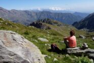 Pausa ammirando il panorama