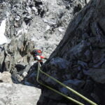 La doppia  verso il Colle Rey