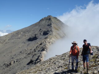 la cresta sud dell'Albergian appena scesa
