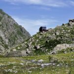Il rifugio Ellena - Soria, dove termina la carrozzabile sterrata (chiusa al transito) che parte da San Giacomo di Entracque.