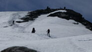 ultimi metri prima di arrivare in cima al Piz Murtel