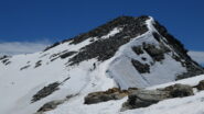 ultimo tratto di facile cresta per il Piz Corvatsch