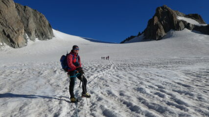 il sottoscritto in salita verso il Col du Gros Rognon