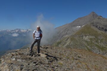Sulla quota 2889 m , con il Rocciamelone sullo sfondo