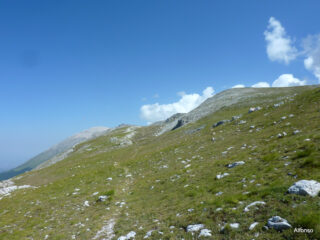 tratto mediano con vista della meta