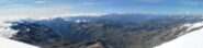 Panorama di vetta sul versante valdostano