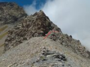 Inizio salita dal colle