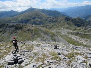 Discesa verso Bassa di Gaina e Colle dei Signori.
