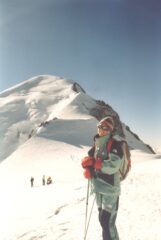 Stefania e il monte Bianco