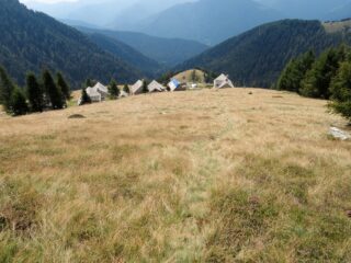 Tratto di sentiero verticale a monte della Colla