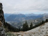 Vista dalla Bocchetta di Cazzola verso Ovest