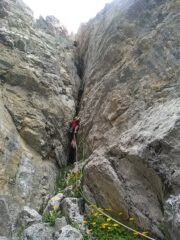 Si inizia ad entrare nel camino!