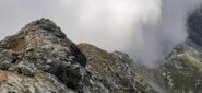 Sulla dx la serpentina finale per giungere al Colle Trione