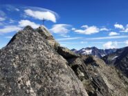 Arrivo in cima dalla cresta ovest.