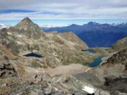Emilius e laghi dalla Punta Leppe.