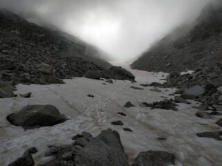 Nevaio verso il Colle dei Becchi.