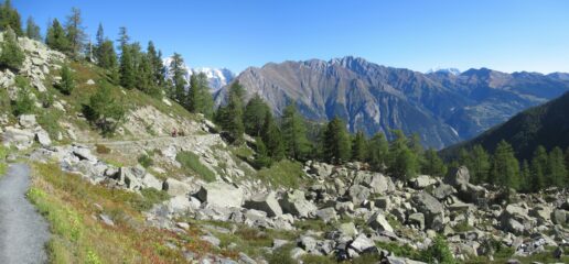 La bella carrozzabile per il colle
