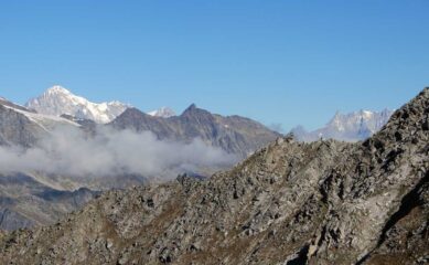 monte bianco e dente del gigante