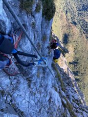un passaggio della ferrata