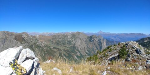 Panorama dalla vetta verso il Monviso