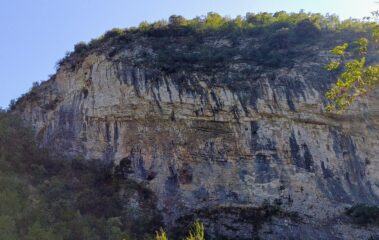 Parete vista dal parcheggio