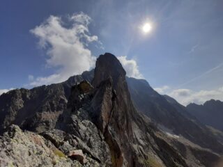 Il Corno Stella visto dalla cima.