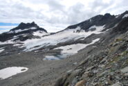 Lago di Arguerey visto salendo passata la fascia con le terre nere.